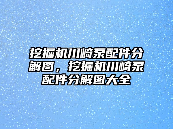 挖掘機川崎泵配件分解圖，挖掘機川崎泵配件分解圖大全