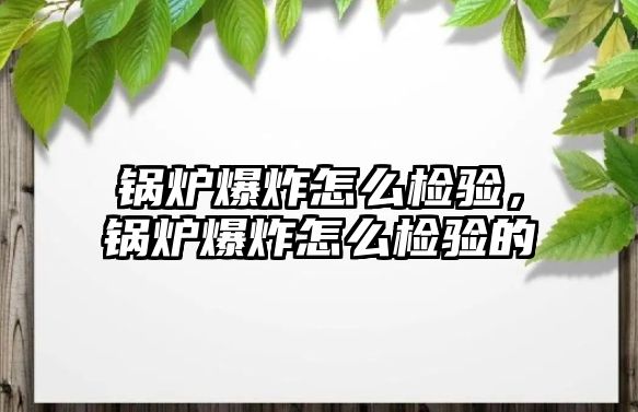 鍋爐爆炸怎么檢驗(yàn)，鍋爐爆炸怎么檢驗(yàn)的