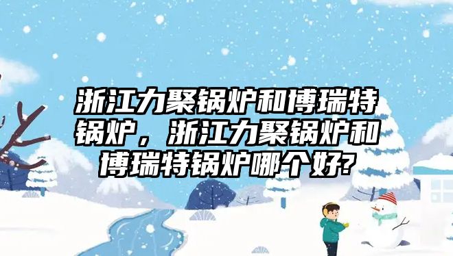 浙江力聚鍋爐和博瑞特鍋爐，浙江力聚鍋爐和博瑞特鍋爐哪個(gè)好?