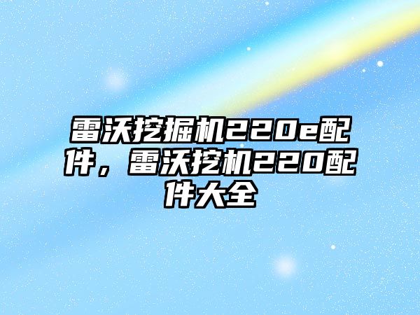 雷沃挖掘機(jī)220e配件，雷沃挖機(jī)220配件大全