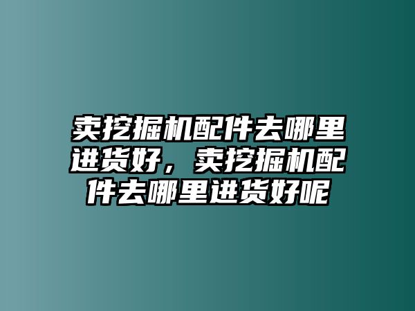 賣挖掘機配件去哪里進貨好，賣挖掘機配件去哪里進貨好呢