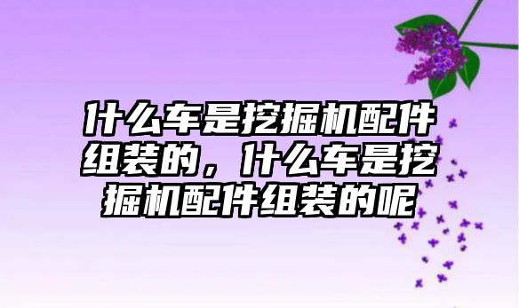 什么車是挖掘機配件組裝的，什么車是挖掘機配件組裝的呢