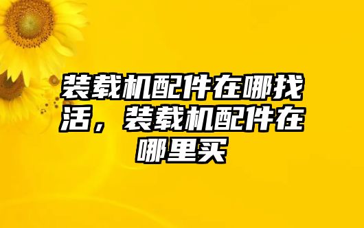 裝載機(jī)配件在哪找活，裝載機(jī)配件在哪里買