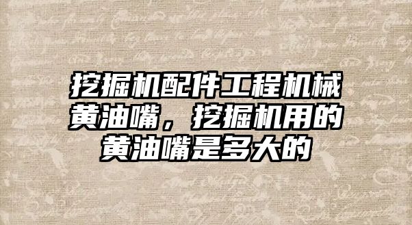 挖掘機配件工程機械黃油嘴，挖掘機用的黃油嘴是多大的