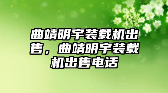 曲靖明宇裝載機出售，曲靖明宇裝載機出售電話