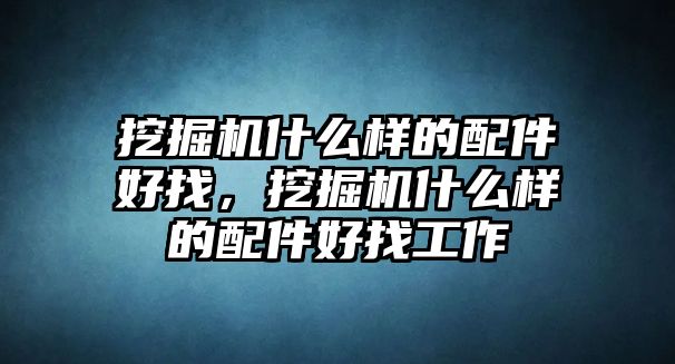 挖掘機(jī)什么樣的配件好找，挖掘機(jī)什么樣的配件好找工作