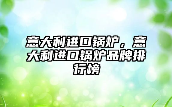 意大利進口鍋爐，意大利進口鍋爐品牌排行榜