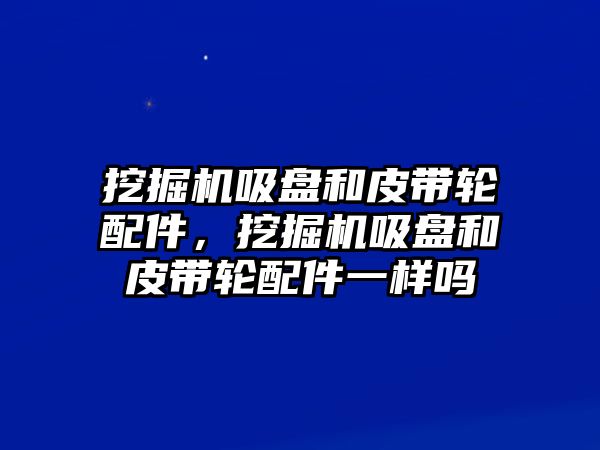 挖掘機吸盤和皮帶輪配件，挖掘機吸盤和皮帶輪配件一樣嗎