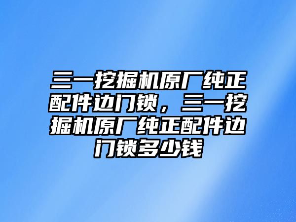 三一挖掘機(jī)原廠純正配件邊門鎖，三一挖掘機(jī)原廠純正配件邊門鎖多少錢