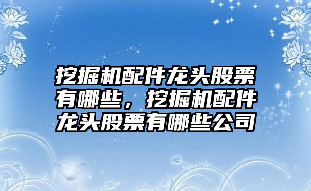 挖掘機(jī)配件龍頭股票有哪些，挖掘機(jī)配件龍頭股票有哪些公司