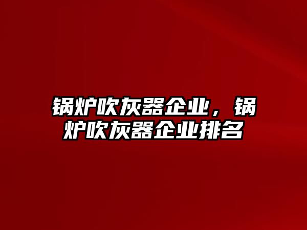 鍋爐吹灰器企業(yè)，鍋爐吹灰器企業(yè)排名