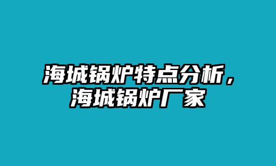 海城鍋爐特點(diǎn)分析，海城鍋爐廠家