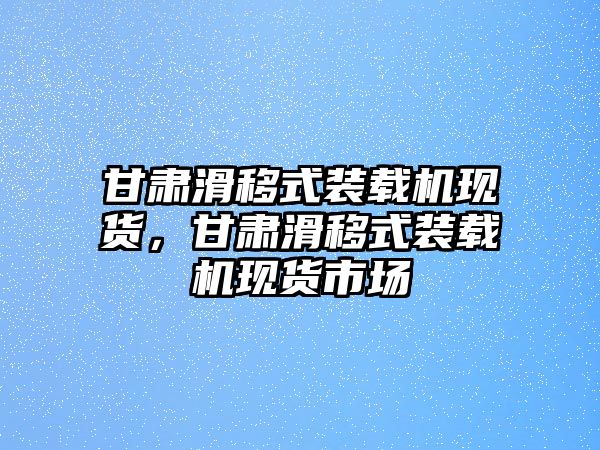 甘肅滑移式裝載機(jī)現(xiàn)貨，甘肅滑移式裝載機(jī)現(xiàn)貨市場