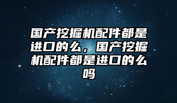 國(guó)產(chǎn)挖掘機(jī)配件都是進(jìn)口的么，國(guó)產(chǎn)挖掘機(jī)配件都是進(jìn)口的么嗎