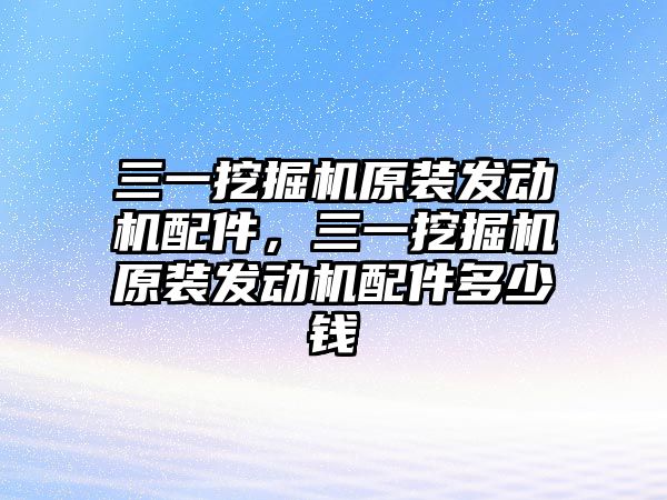 三一挖掘機原裝發(fā)動機配件，三一挖掘機原裝發(fā)動機配件多少錢