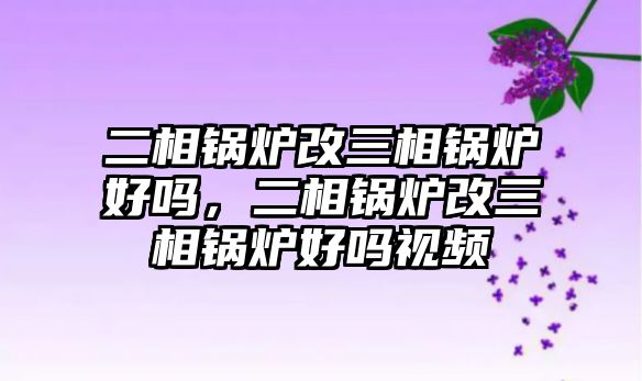 二相鍋爐改三相鍋爐好嗎，二相鍋爐改三相鍋爐好嗎視頻