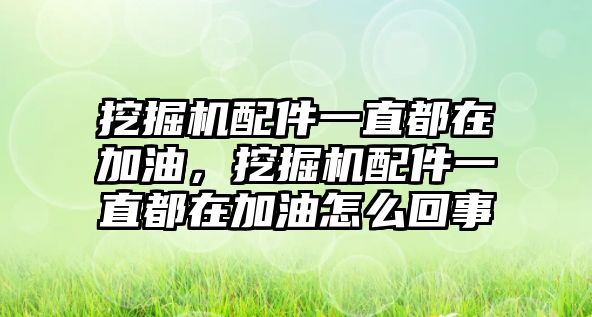 挖掘機(jī)配件一直都在加油，挖掘機(jī)配件一直都在加油怎么回事