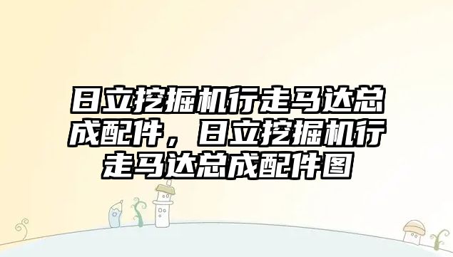 日立挖掘機行走馬達總成配件，日立挖掘機行走馬達總成配件圖