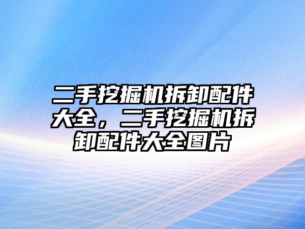 二手挖掘機(jī)拆卸配件大全，二手挖掘機(jī)拆卸配件大全圖片