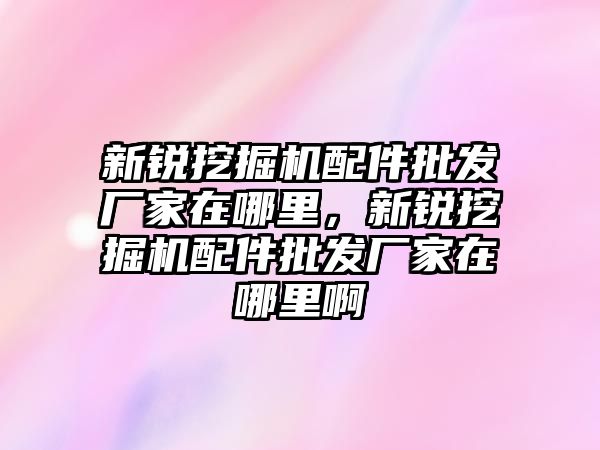 新銳挖掘機配件批發(fā)廠家在哪里，新銳挖掘機配件批發(fā)廠家在哪里啊