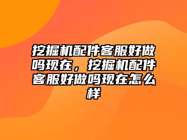 挖掘機(jī)配件客服好做嗎現(xiàn)在，挖掘機(jī)配件客服好做嗎現(xiàn)在怎么樣