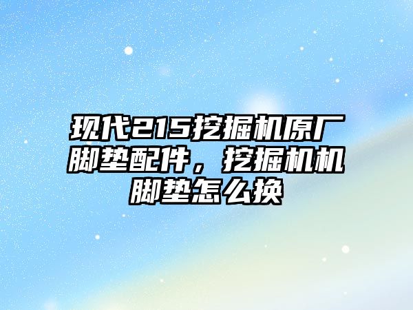 現(xiàn)代215挖掘機(jī)原廠腳墊配件，挖掘機(jī)機(jī)腳墊怎么換