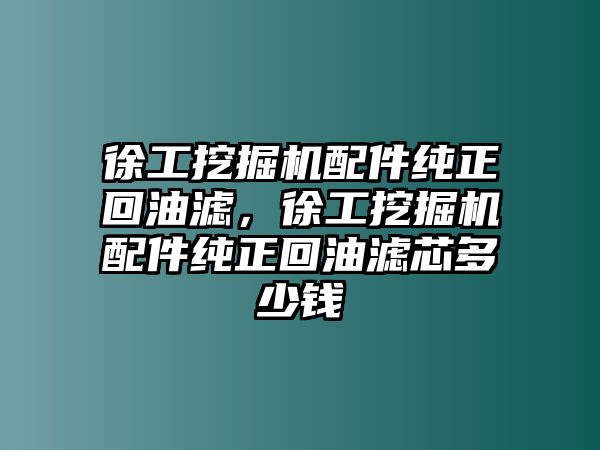 徐工挖掘機(jī)配件純正回油濾，徐工挖掘機(jī)配件純正回油濾芯多少錢