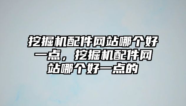 挖掘機(jī)配件網(wǎng)站哪個(gè)好一點(diǎn)，挖掘機(jī)配件網(wǎng)站哪個(gè)好一點(diǎn)的