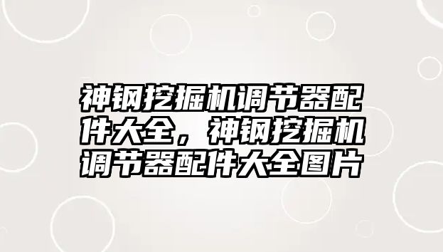 神鋼挖掘機(jī)調(diào)節(jié)器配件大全，神鋼挖掘機(jī)調(diào)節(jié)器配件大全圖片