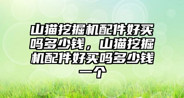 山貓挖掘機配件好買嗎多少錢，山貓挖掘機配件好買嗎多少錢一個