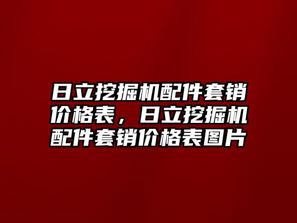 日立挖掘機配件套銷價格表，日立挖掘機配件套銷價格表圖片