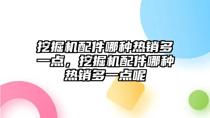 挖掘機配件哪種熱銷多一點，挖掘機配件哪種熱銷多一點呢