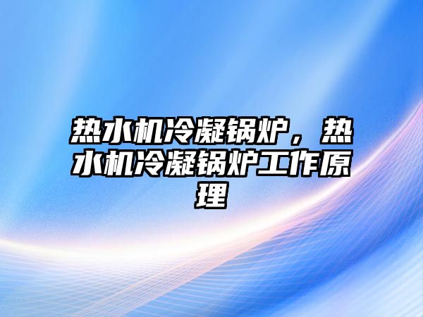 熱水機(jī)冷凝鍋爐，熱水機(jī)冷凝鍋爐工作原理