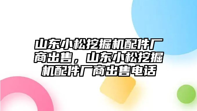 山東小松挖掘機配件廠商出售，山東小松挖掘機配件廠商出售電話