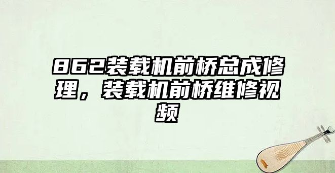 862裝載機前橋總成修理，裝載機前橋維修視頻