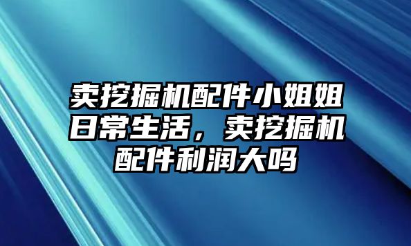 賣挖掘機配件小姐姐日常生活，賣挖掘機配件利潤大嗎