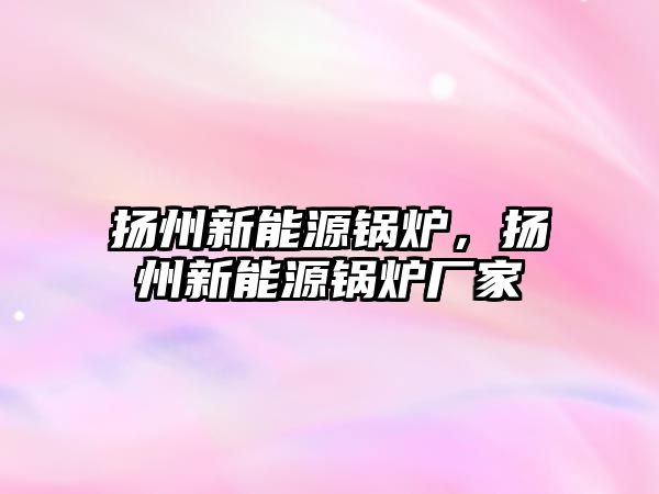 揚州新能源鍋爐，揚州新能源鍋爐廠家