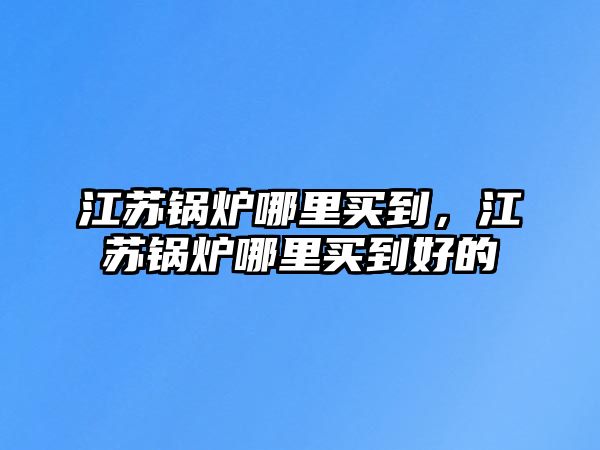 江蘇鍋爐哪里買到，江蘇鍋爐哪里買到好的