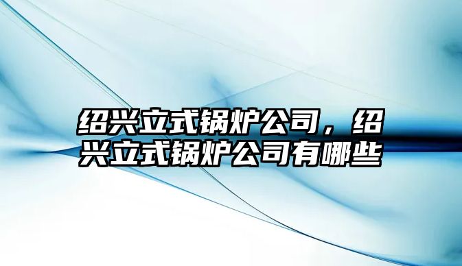 紹興立式鍋爐公司，紹興立式鍋爐公司有哪些