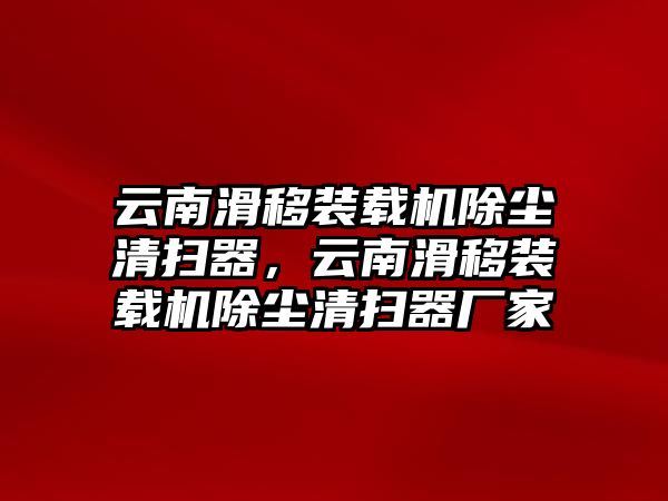 云南滑移裝載機除塵清掃器，云南滑移裝載機除塵清掃器廠家