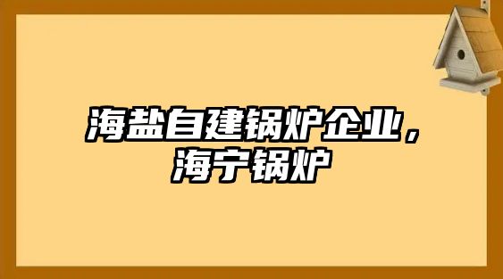 海鹽自建鍋爐企業(yè)，海寧鍋爐