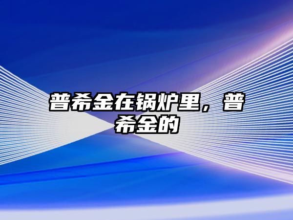 普希金在鍋爐里，普希金的