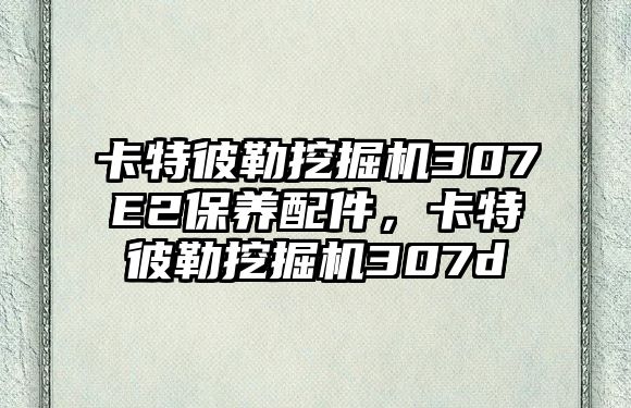 卡特彼勒挖掘機307E2保養(yǎng)配件，卡特彼勒挖掘機307d