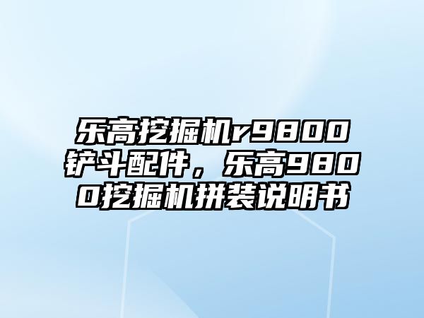 樂(lè)高挖掘機(jī)r9800鏟斗配件，樂(lè)高9800挖掘機(jī)拼裝說(shuō)明書(shū)