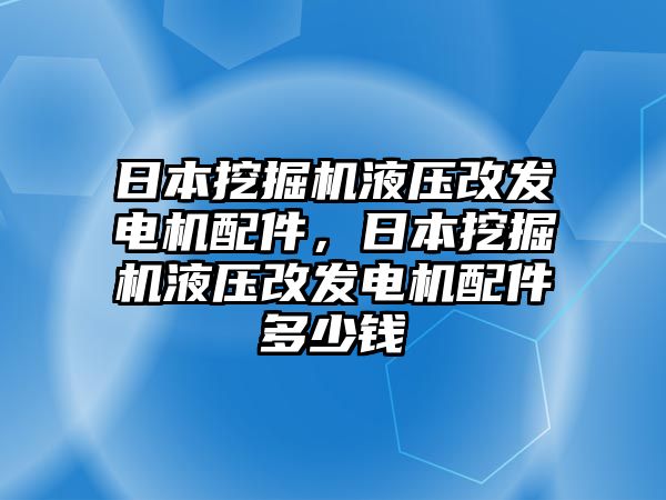 日本挖掘機(jī)液壓改發(fā)電機(jī)配件，日本挖掘機(jī)液壓改發(fā)電機(jī)配件多少錢