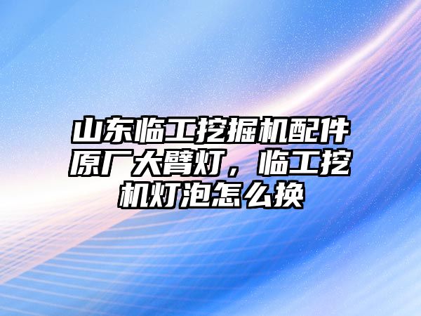 山東臨工挖掘機配件原廠大臂燈，臨工挖機燈泡怎么換