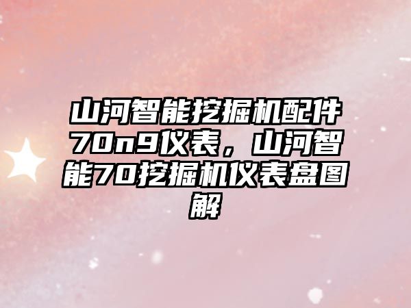 山河智能挖掘機(jī)配件70n9儀表，山河智能70挖掘機(jī)儀表盤圖解