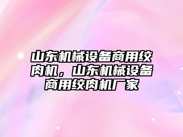 山東機(jī)械設(shè)備商用絞肉機(jī)，山東機(jī)械設(shè)備商用絞肉機(jī)廠家