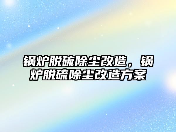 鍋爐脫硫除塵改造，鍋爐脫硫除塵改造方案