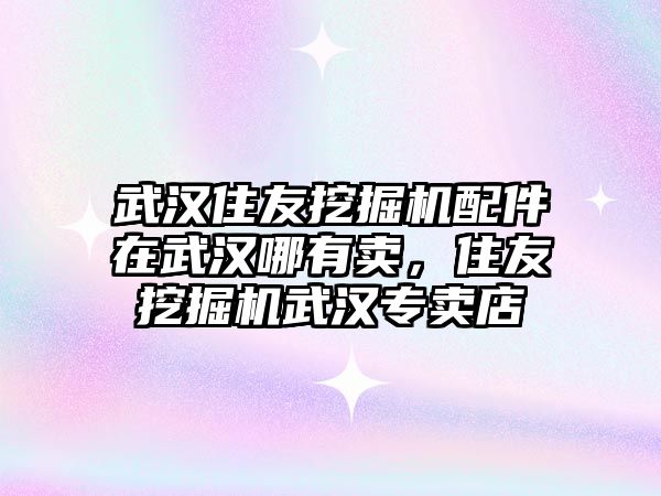 武漢住友挖掘機(jī)配件在武漢哪有賣，住友挖掘機(jī)武漢專賣店